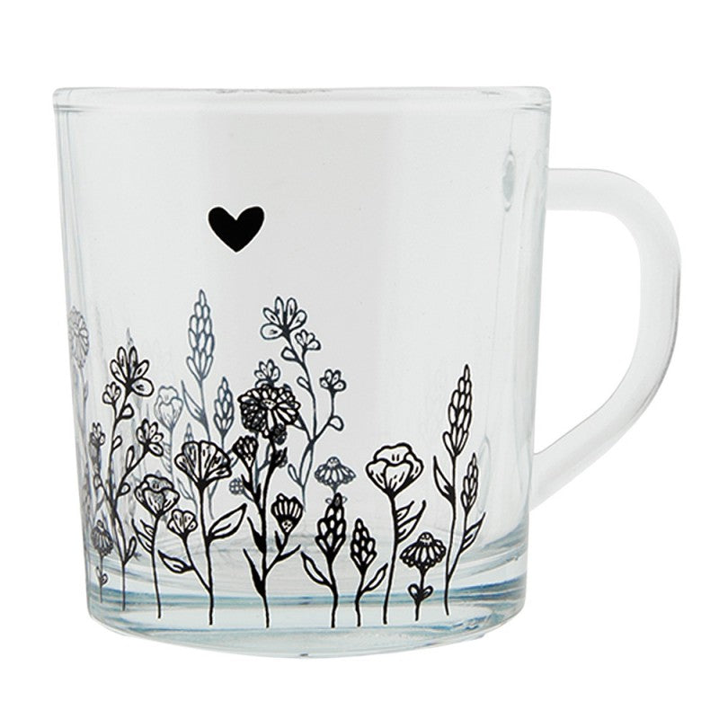 Mug in vetro trasparente da 200 ml - Clayre&Eef